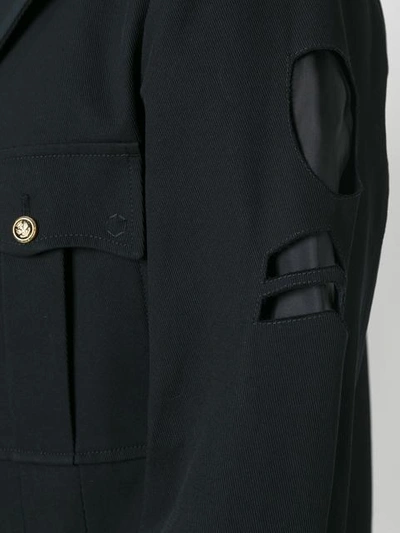Shop Maison Margiela Cut-out Military Jacket