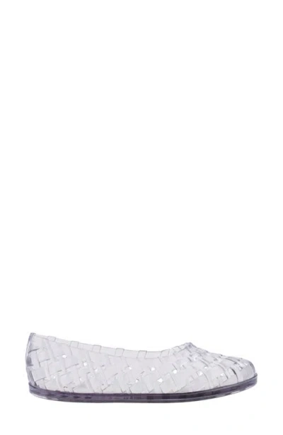 Melissa Possession Water Resistant Jelly Ballet Flat In Transparent