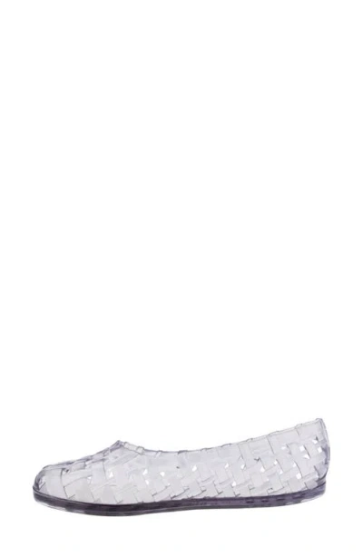 Melissa Possession Water Resistant Jelly Ballet Flat In Transparent