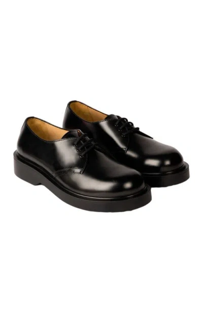 Sandro Patent Leather Derbies In Black