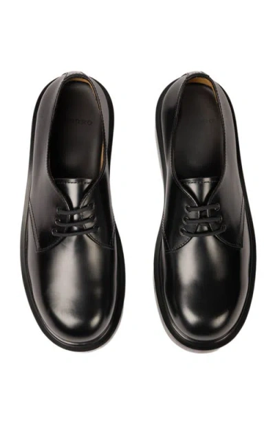 Sandro Patent Leather Derbies In Black