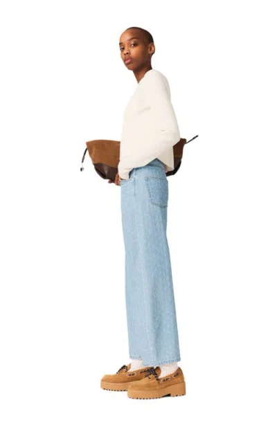 Maje Jewel-button Back Sweater In Multi