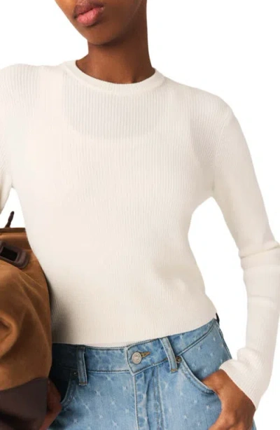 Maje Jewel-button Back Sweater In Multi