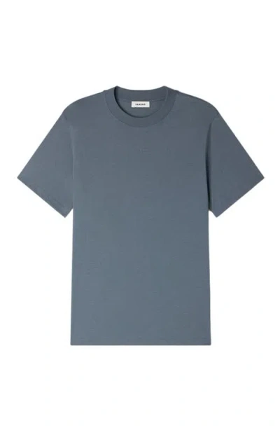 Sandro Cotton T-shirt In Blue