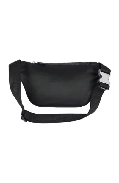 Sandro Technical Fabric Shoulder Bag In Black