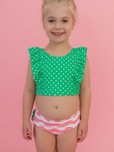Rufflebutts Upf50 Waterfall Tankini In Multi