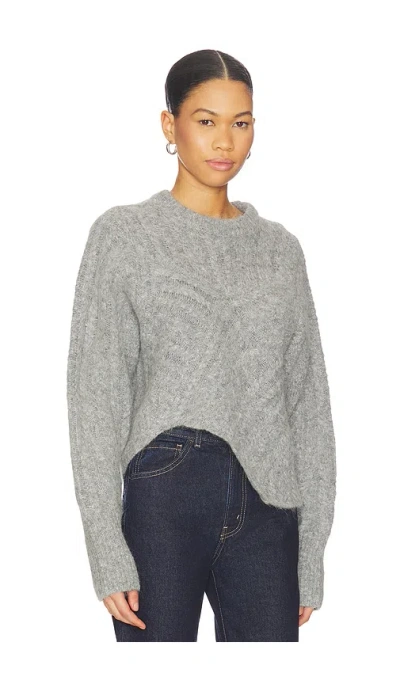 Miaou Clarke Crew Pullover In Gray
