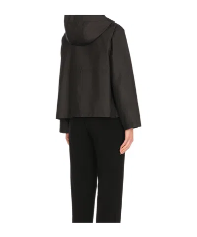 Fay Technical Poplin Parka In Black