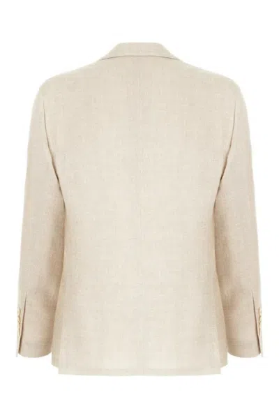 Lardini Single-breasted Patch-pocket Blazer In White