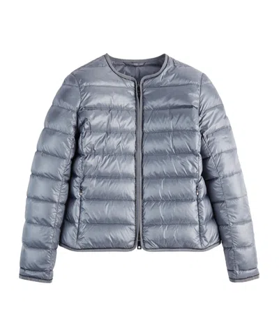 Fay Zip-up Quilted Jacket In Blue