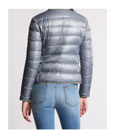 Fay Zip-up Quilted Jacket In Blue