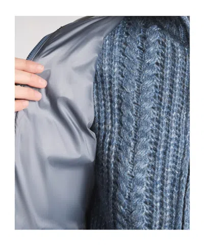 Fay Zip-up Quilted Jacket In Blue