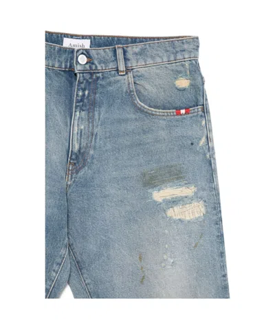 Amish Belt Loop Jeans In Blue