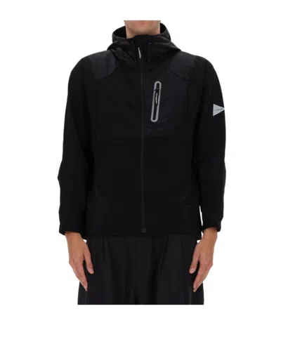 And Wander Stretch Shell Jacket In Black