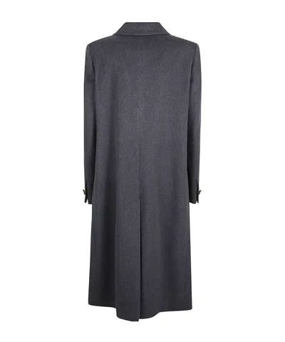 Tagliatore Single Breasted Coat In Blue