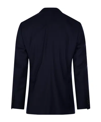 Lardini Notched-lapel Single-breasted Blazer In Blue