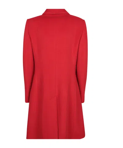 Tagliatore Double-breasted Buttoned Coat In Red