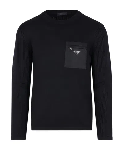 Prada Sweater Men In Black