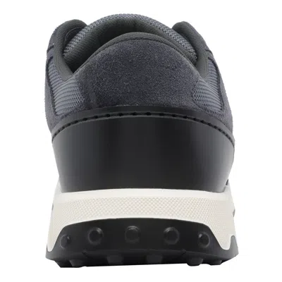 Tod's Mesh Panelled Lace-up Sneakers In Black
