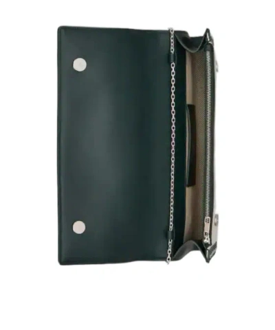 Roger Vivier Rectangular Woven Clutch Bag With Silver-tone Clasp In Multi