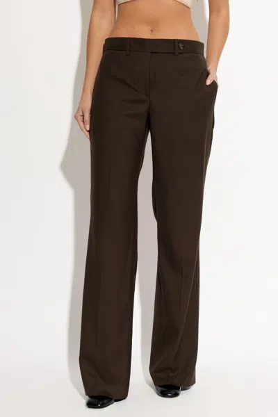 Paul Smith Belt Loop Track Pants In Brown