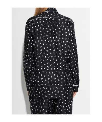 Moschino Printed Silk Shirt In Multi