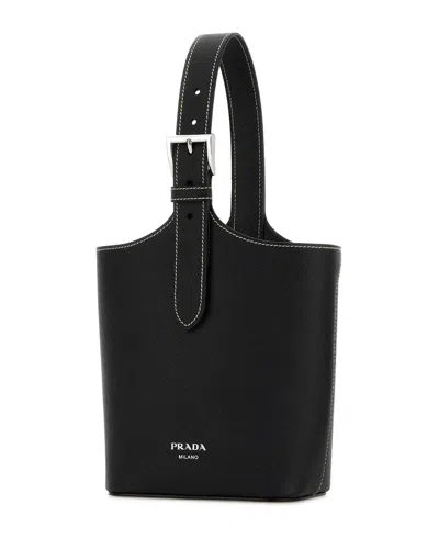 Prada Logo Handbag In Pattern