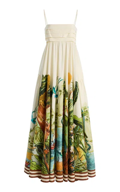 Alemais Toucan Tango Midi Dress In White