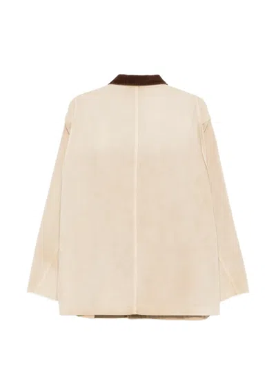 Denimist Corduroy Collared Jacket In Neutral