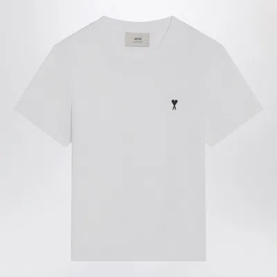 Ami Alexandre Mattiussi Ami Paris Men Ami De Coeur T-shirt In Organic Cotton Jersey In White