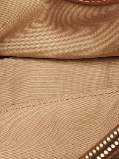 Pre-owned Tod's Vintage Leather Python Shoulder Bag In Brown