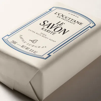L'occitane Le Savon Shea Extra Rich Body Soap In Transparent