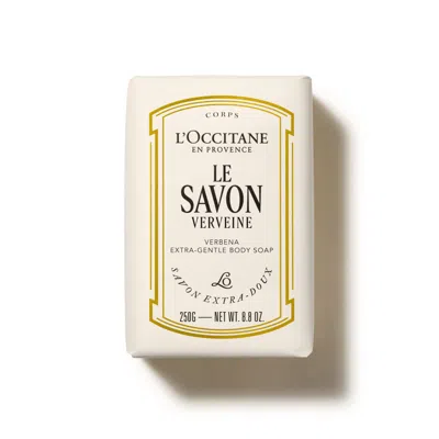 L'occitane Le Savon Shea Verbena Extra-gentle Body Soap In Transparent