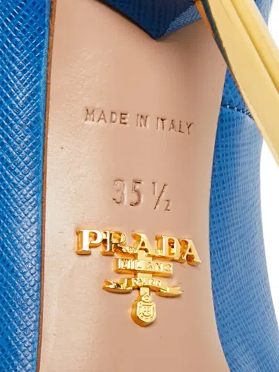 Pre-owned Prada Point-toe Pumps In Blue