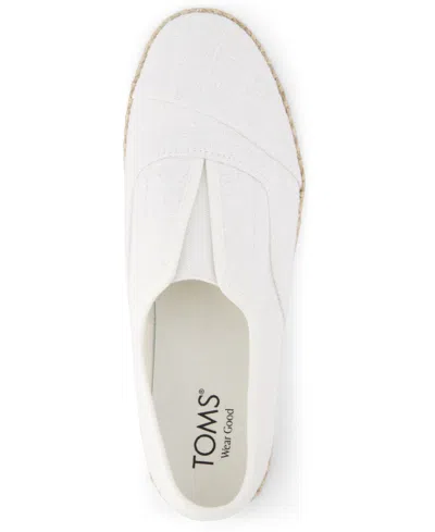 Toms Palmera Plus Espadrille Slipon In White