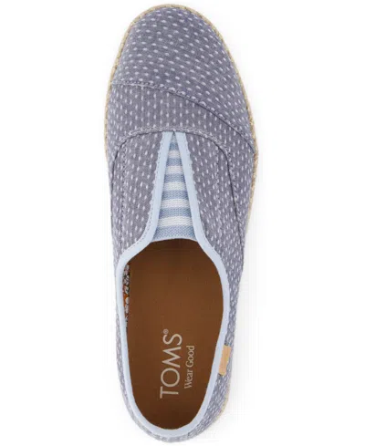 Toms Palmera Plus Espadrille Slipon In Blue