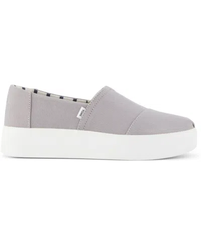 Toms Asher Platform Slip-on Sneaker In Gray