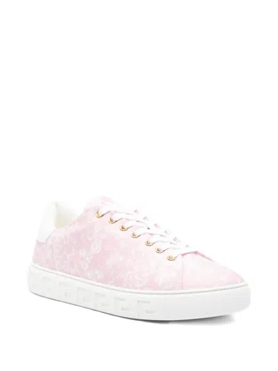 Versace Barocco-pattern Low-top Sneakers In Multi