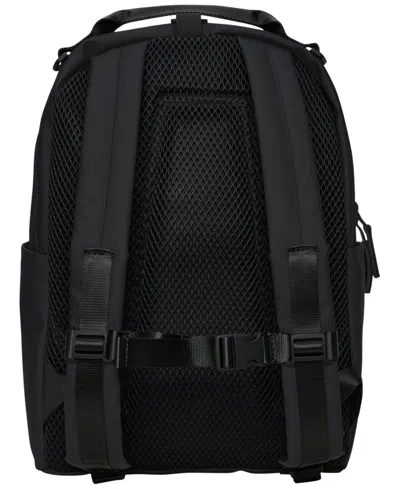 Rains Clip-front Backpack In Black