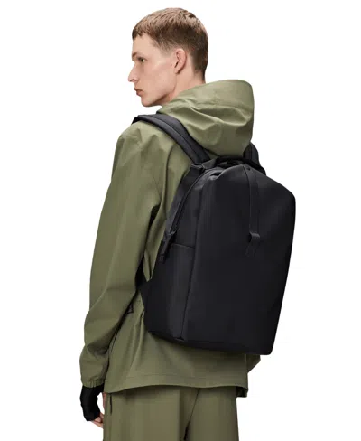 Rains Clip-front Backpack In Black