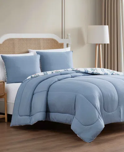 Macy's Vanelisse 3-pc. Comforter Sets In Blue