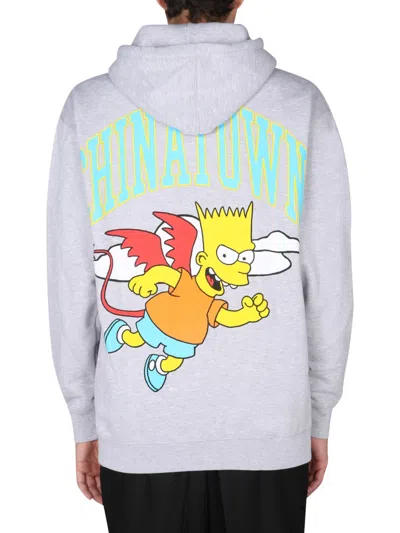 Chinatown Market Devil Bart Sweatshirt In Blue