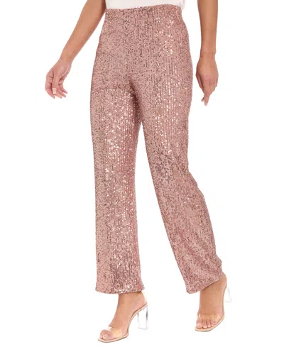 Muse Sequin Pants In Pink