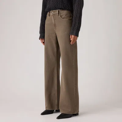 Levi's Loose Boot Washed Jeans In Brown
