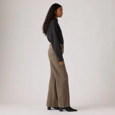 Levi's Loose Boot Washed Jeans In Brown