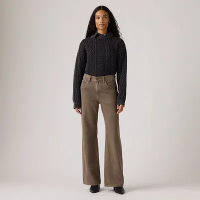 Levi's Loose Boot Washed Jeans In Brown