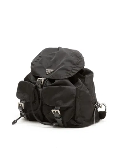 Prada Tessuto Backpack In Black