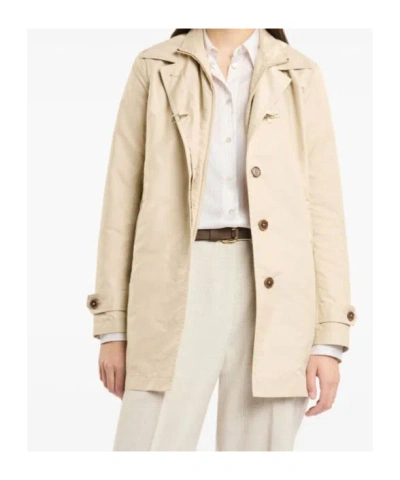 Fay Technical Poplin Nude Morning Coat In Neutral