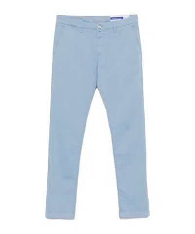 Jacob Cohen Belt Loop Jeans In Blue
