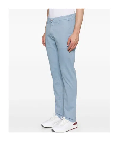 Jacob Cohen Belt Loop Jeans In Blue